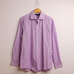 Tommy Hilfiger White And Blue Button Up Dress Shirt